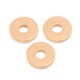 DQ metal disc bead 6x1mm Rosegold